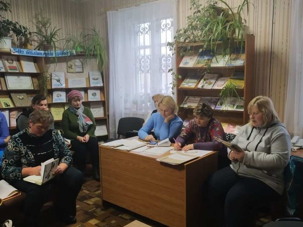 Выступление библиотекаря Радюковской библиотеки