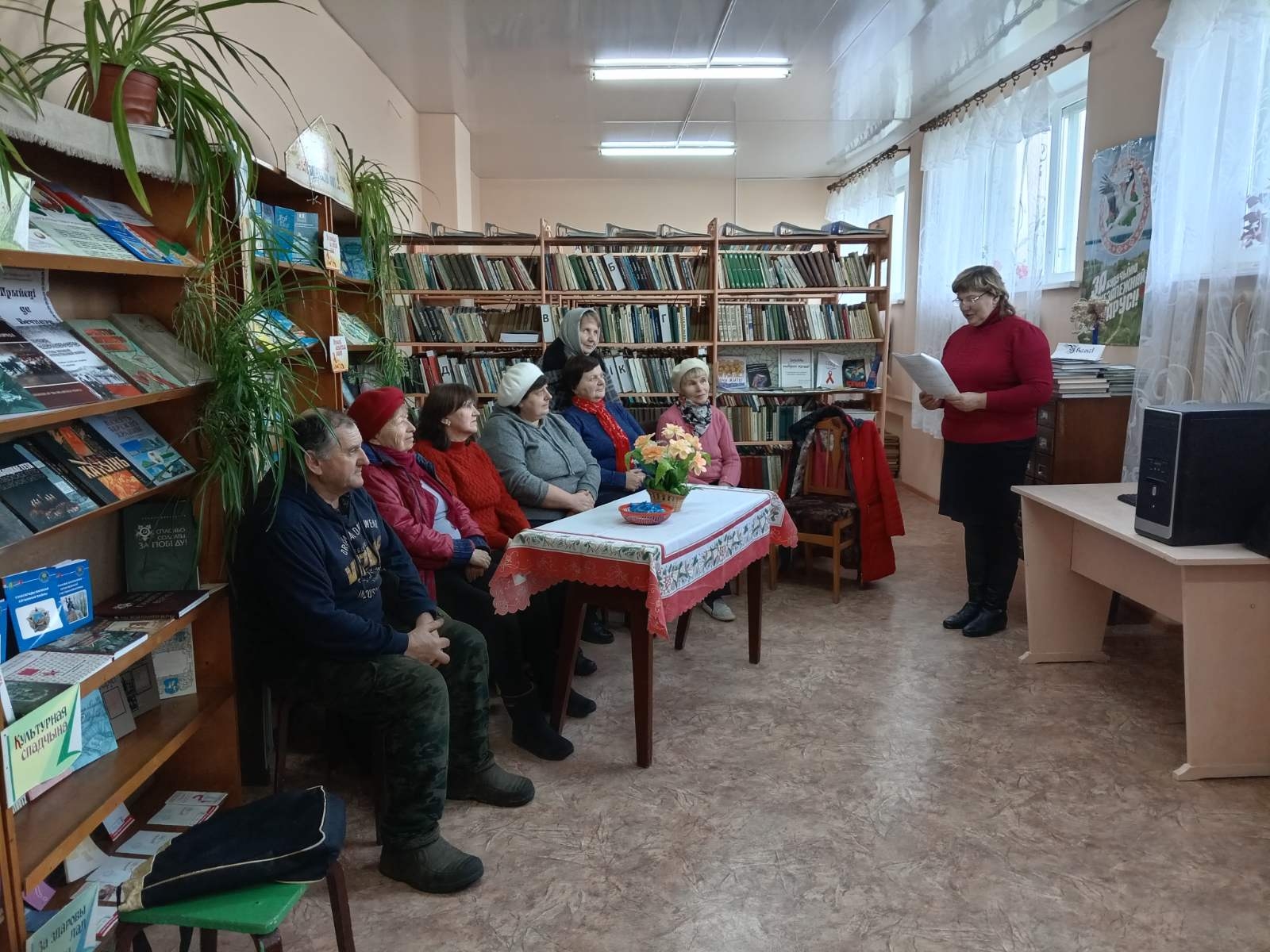 во время беседы приуроченной к Межд.дню отказа от курения