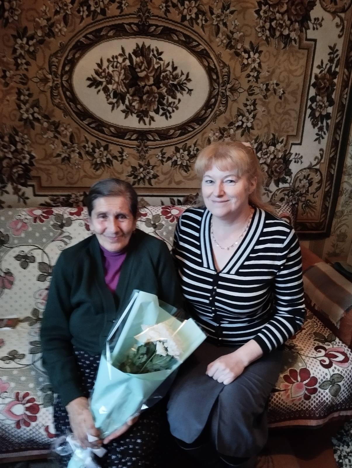 А.Ф. Конопешко с директором Т.И. Райчёнок