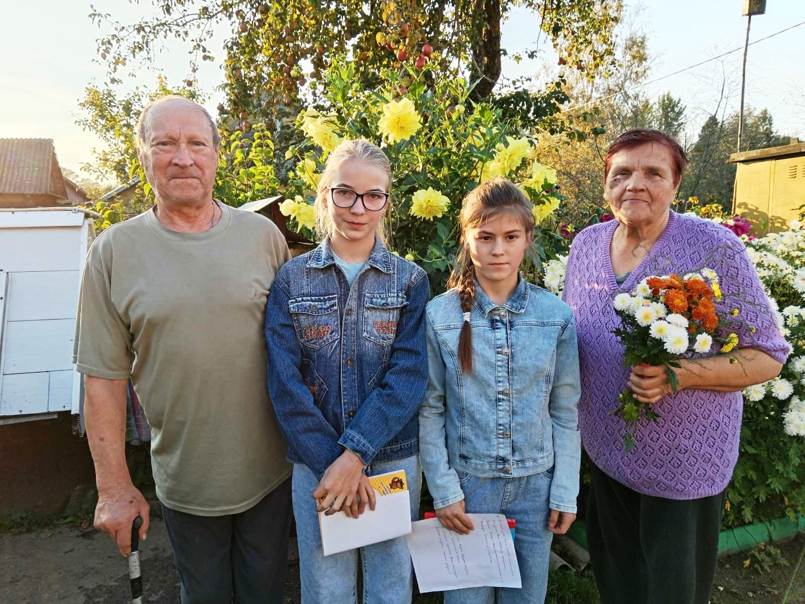 Во время поздравления от Иодской сельской библиотеки 1