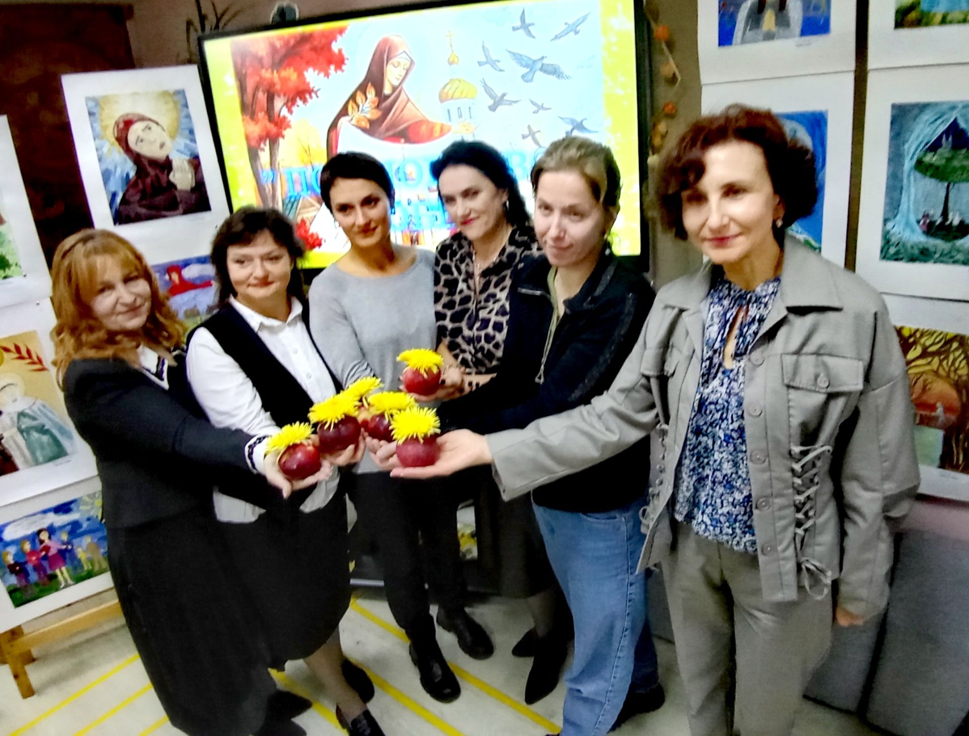 Во время открытия выставки