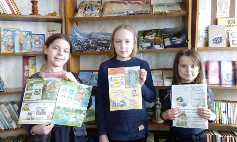 беседа для детей в Новосёлковской библиотеке.